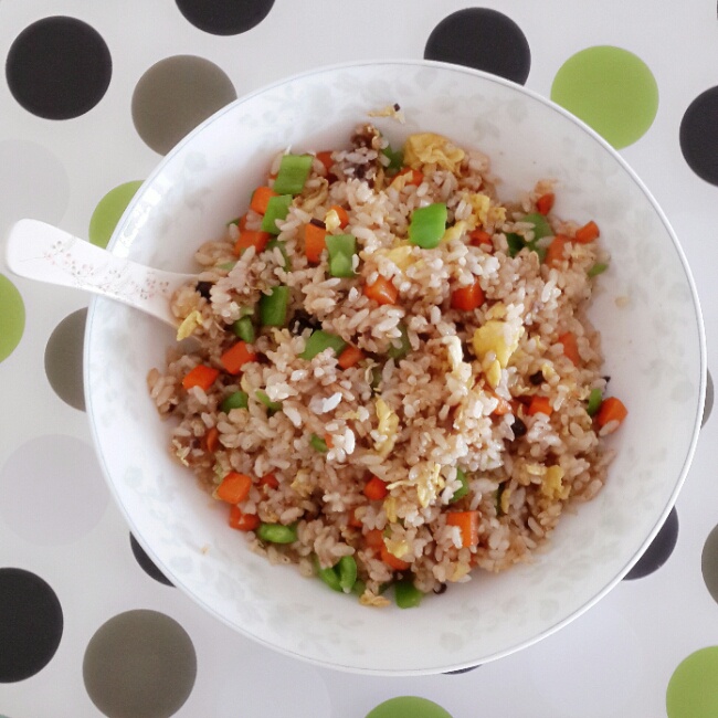 素炒米饭