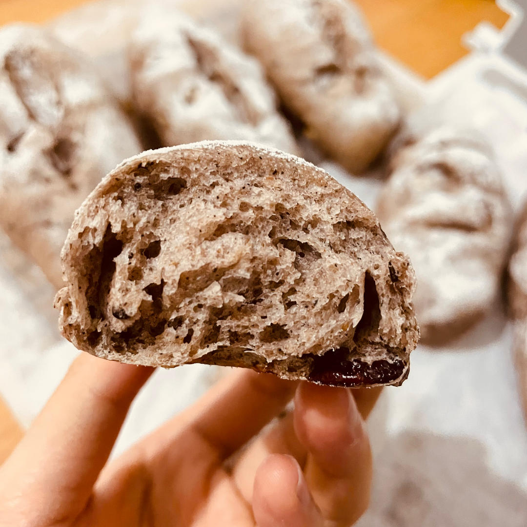 核桃蔓越莓软欧包
