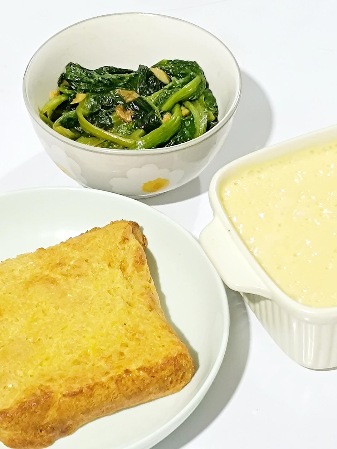 超快手健康的蛋奶吐司片！的做法