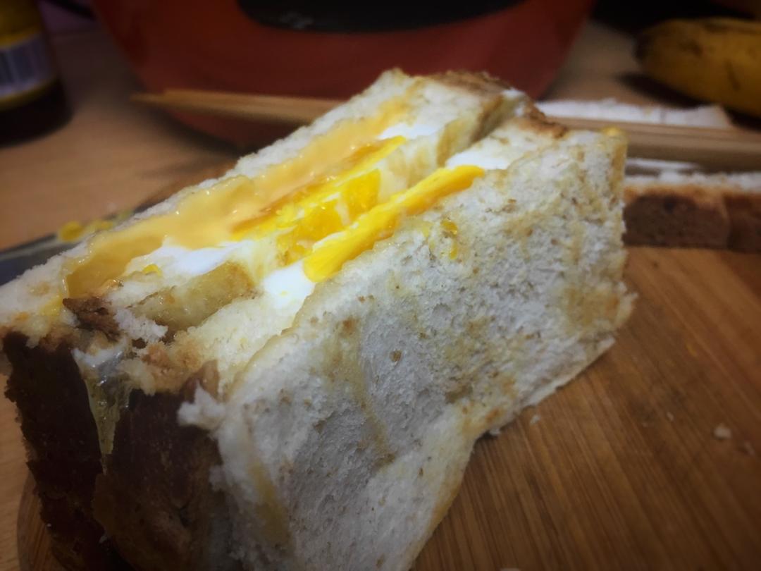 芝士鸡蛋面包片