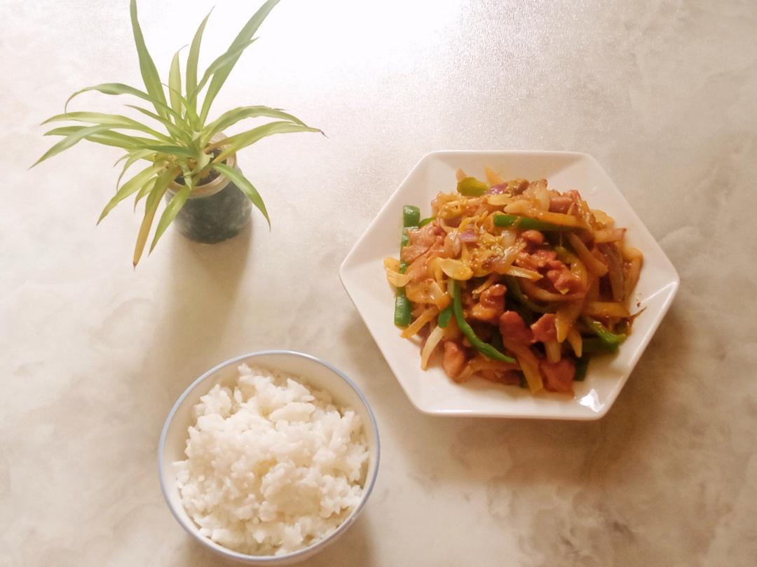 色香味俱全的洋葱炒肉