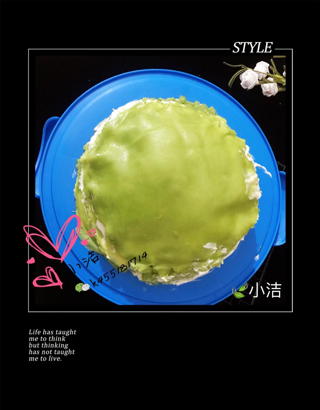 青汁千层蛋糕100%成功