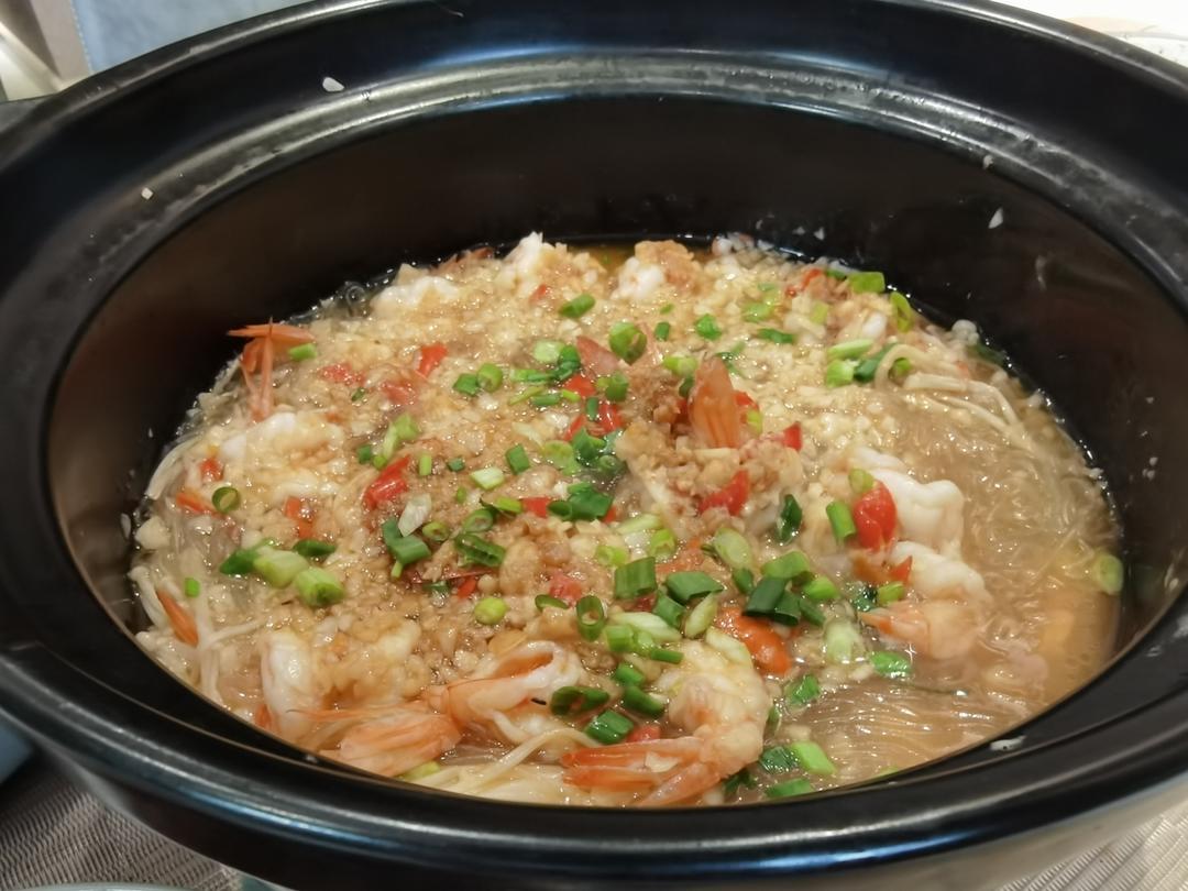 蒜蓉粉丝鲜虾煲
