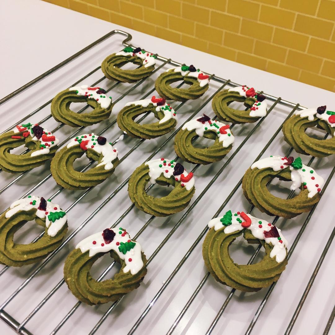 【圣诞】花环小曲奇 Christmas Wreath