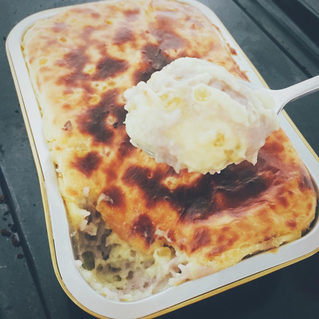 焗荔茸西米布甸