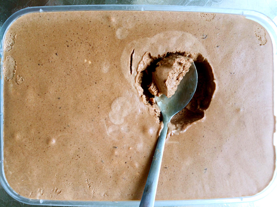 巧克力冰淇淋（无蛋无冰渣、免搅拌、消耗淡奶油）Choco Ice Cream