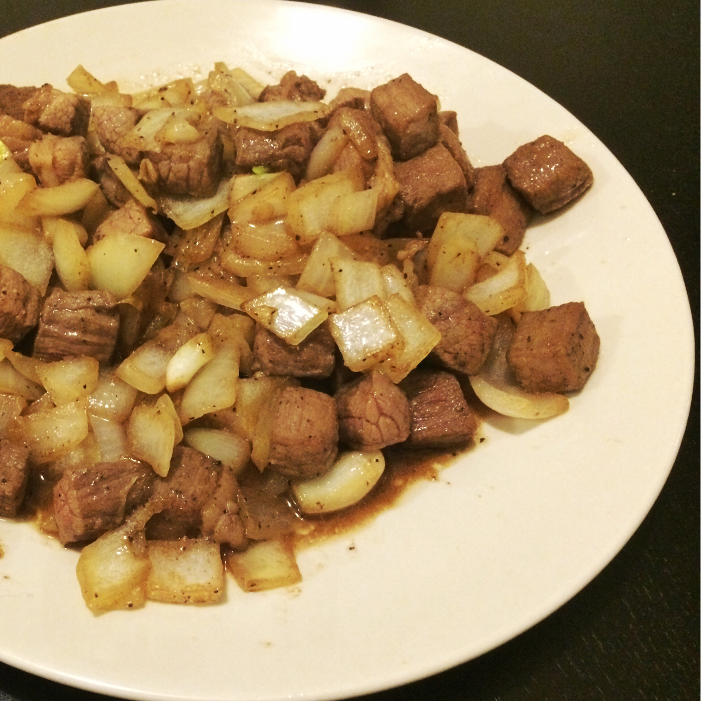 黑椒牛肉粒
