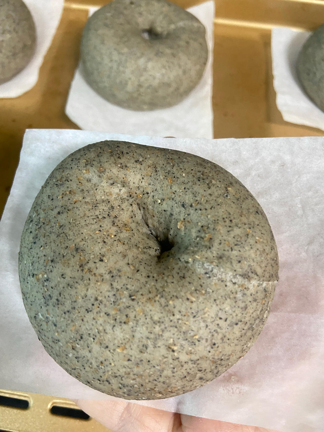 小美 低油低糖黑芝麻贝果