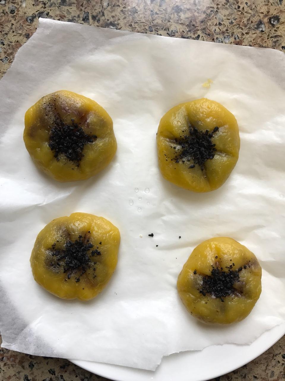 南瓜糯米豆沙糕