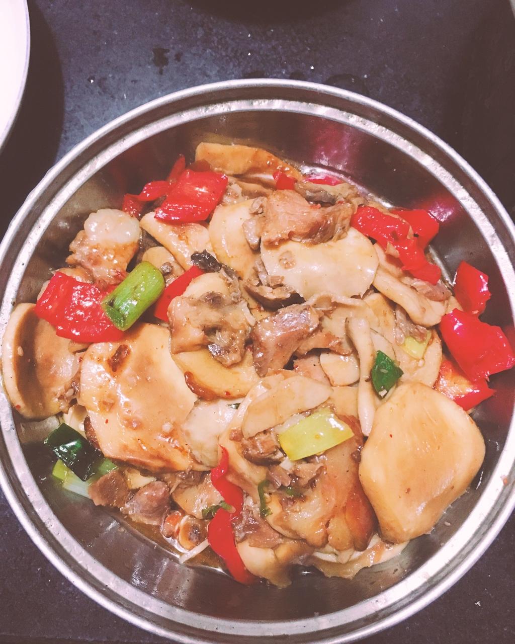 杏鲍菇炒肉片