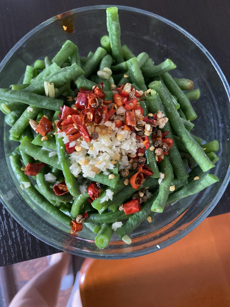 夏日爽口小拌菜～超级好吃的炝豇豆