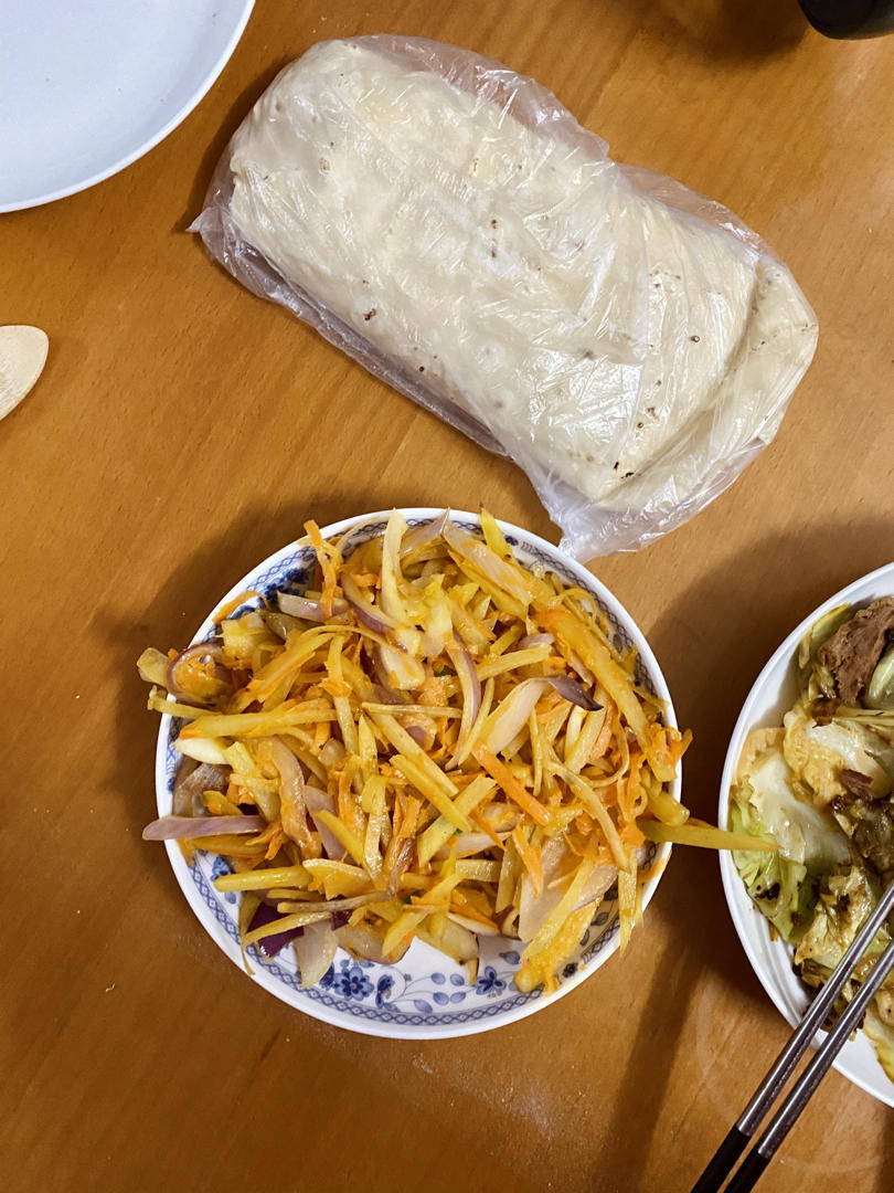荷叶饼（内附夹菜）超详细