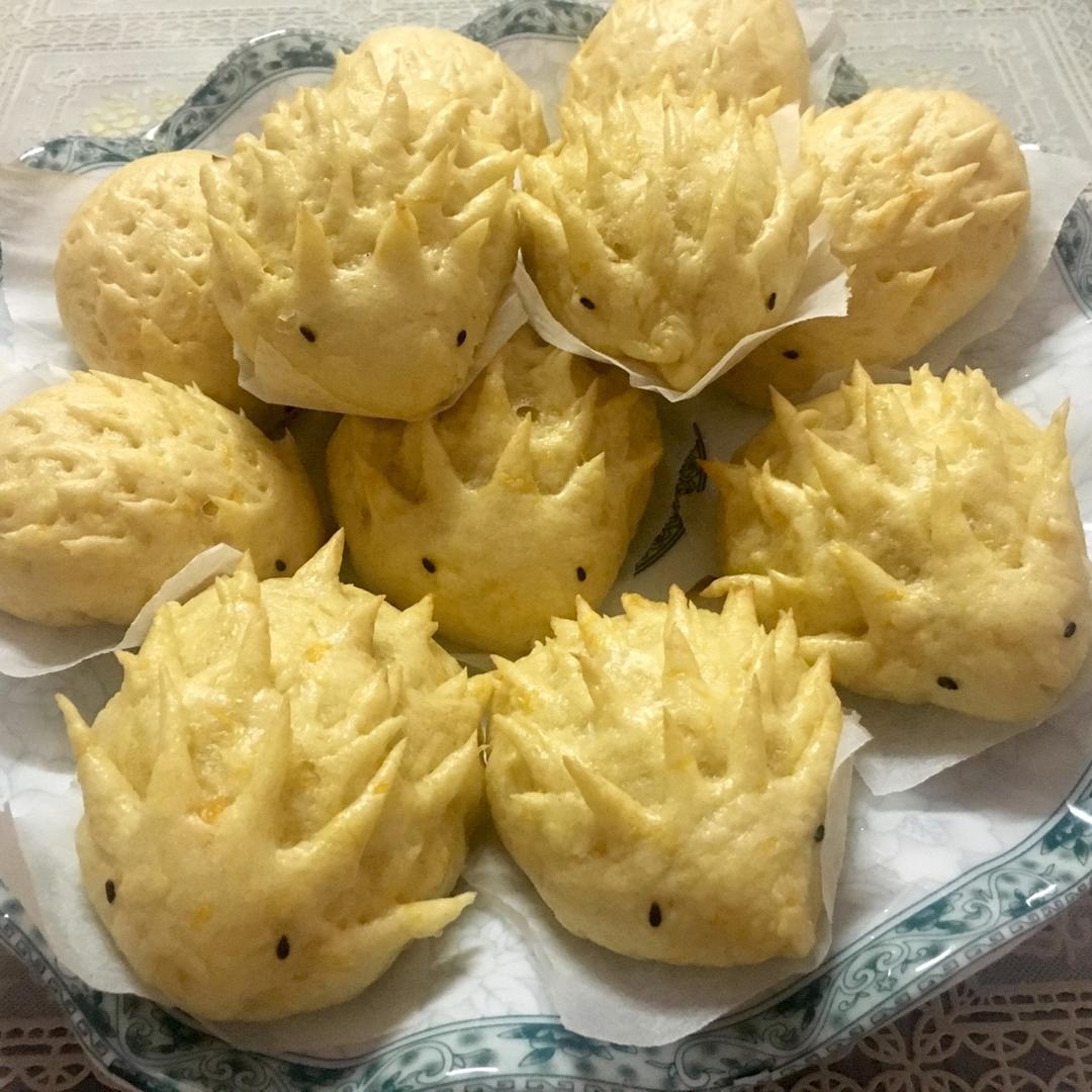 南瓜刺猬馒头