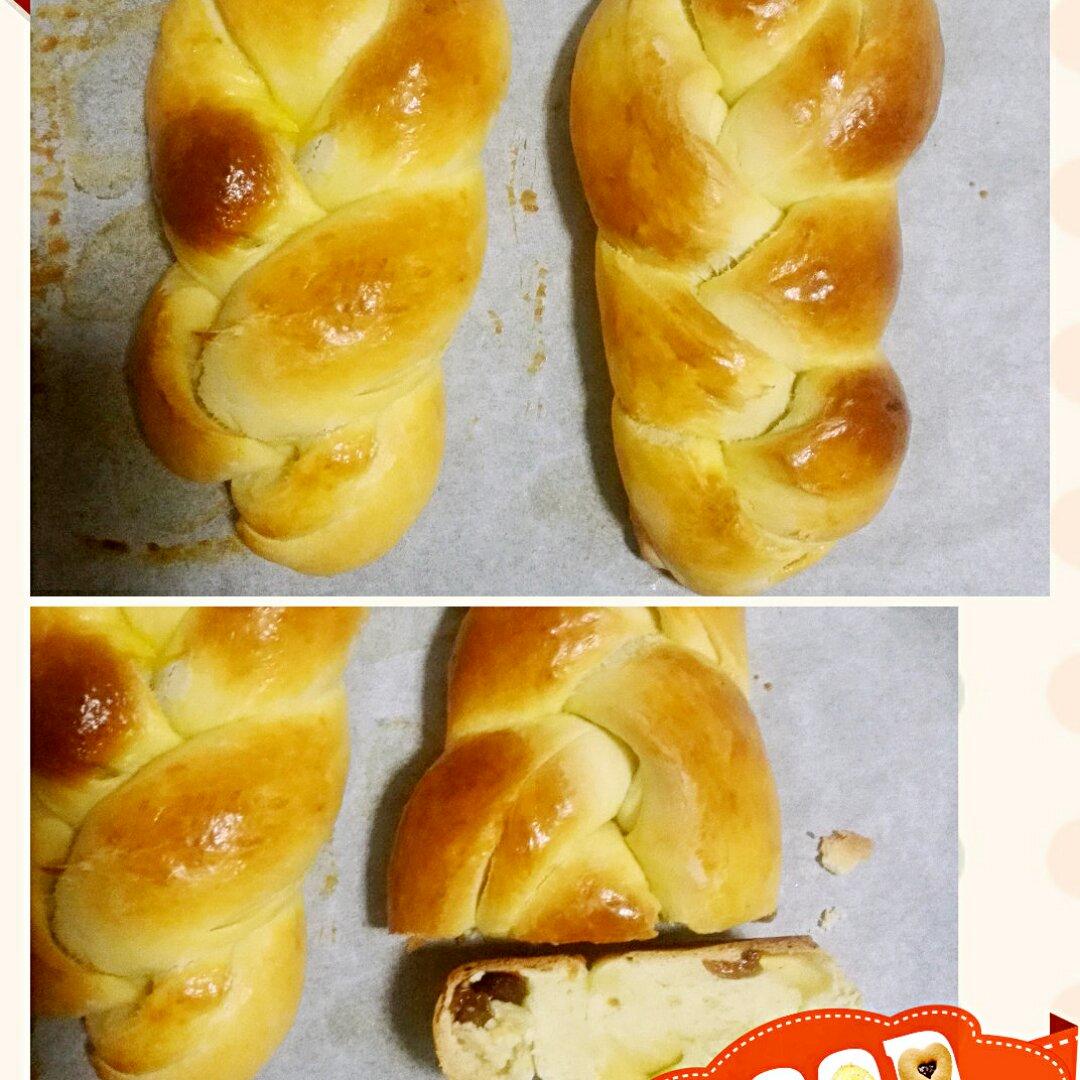 蔓越莓辫子面包