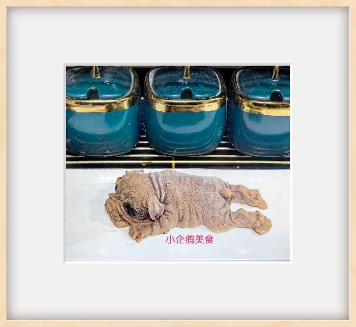 抖音网红3D沙皮狗-巧克力慕斯蛋糕