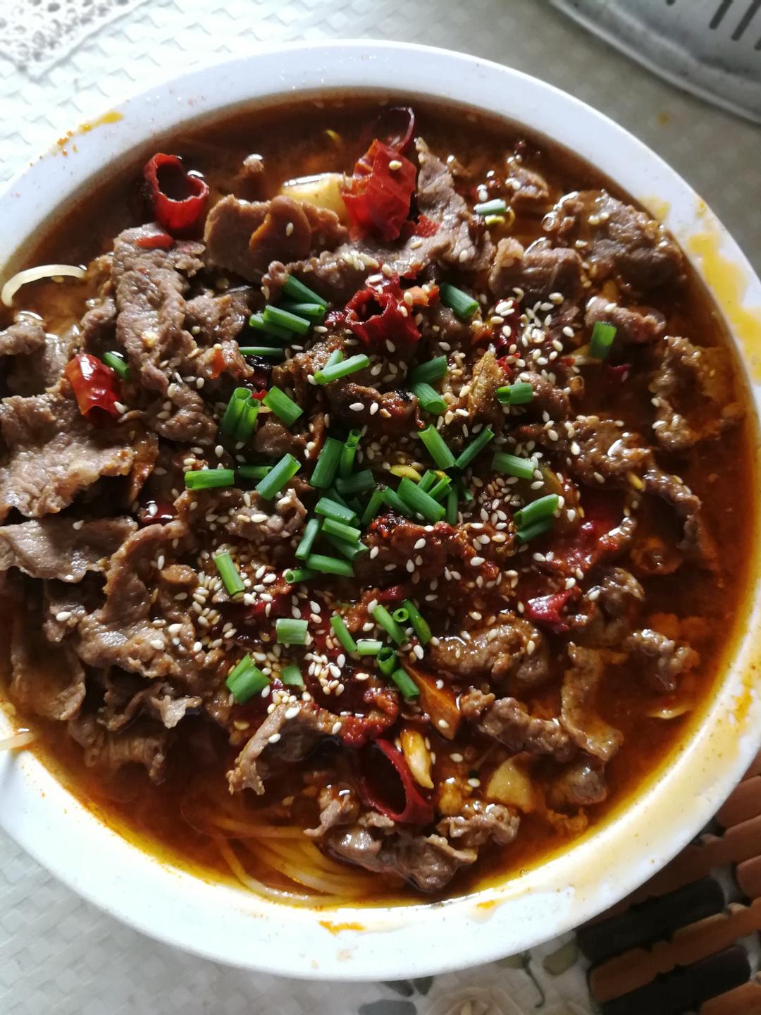 童崽崽做的水煮牛肉 (正宗川味家常)