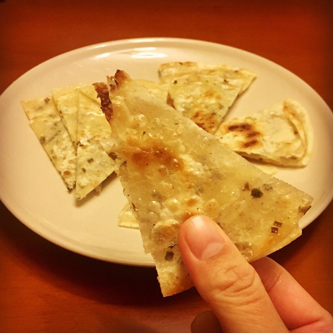 饺子皮葱油饼