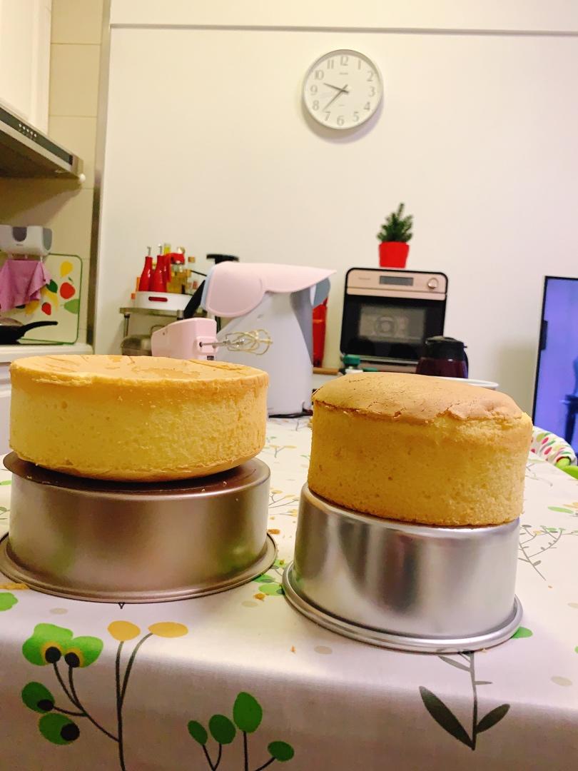 超好记八寸戚风蛋糕（后蛋法）