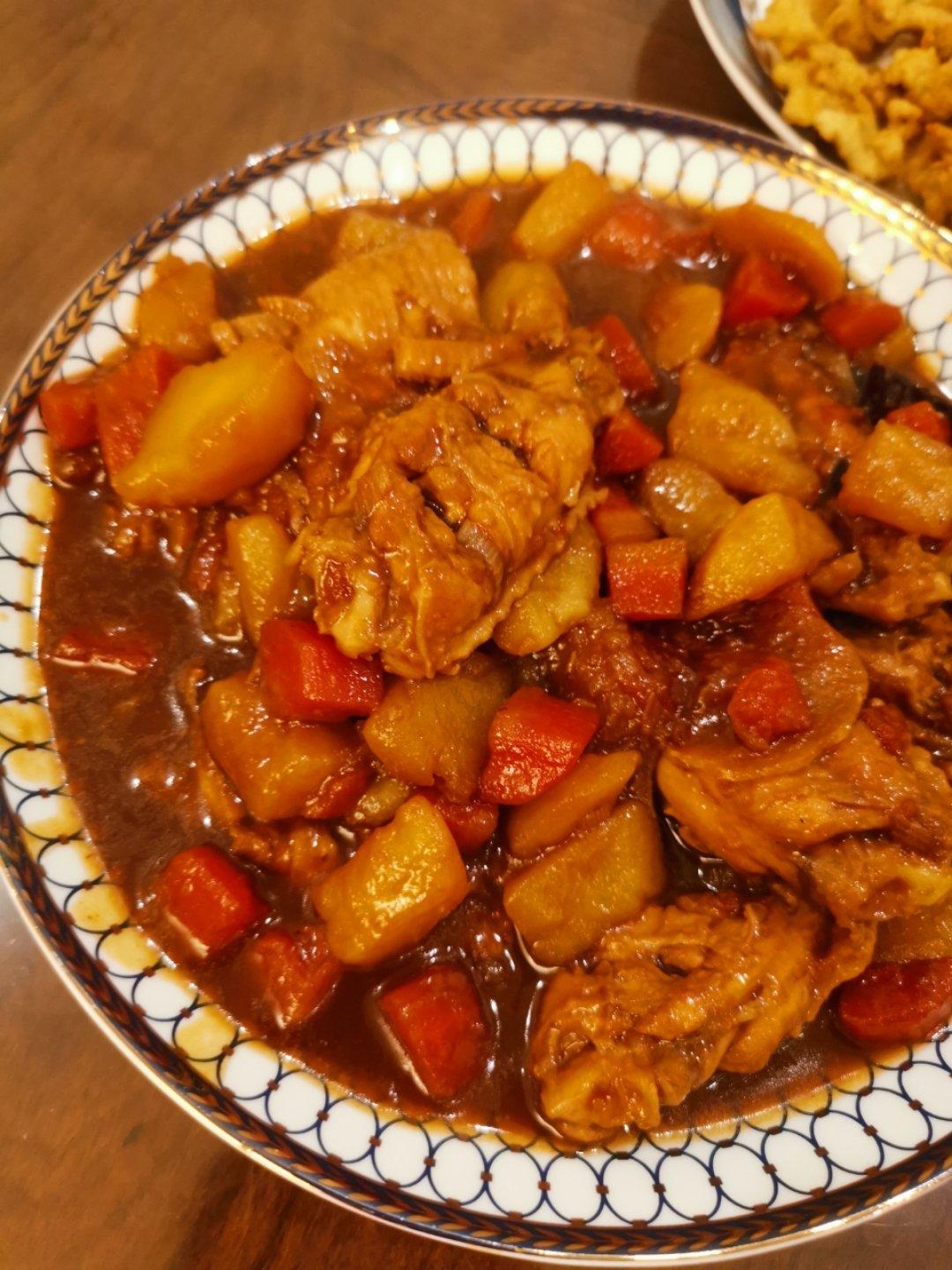 秘诀是可乐的红烧土豆鸡翅