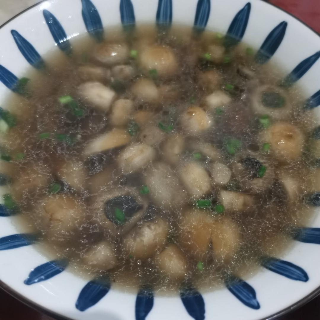 鲜掉眉毛口蘑汤