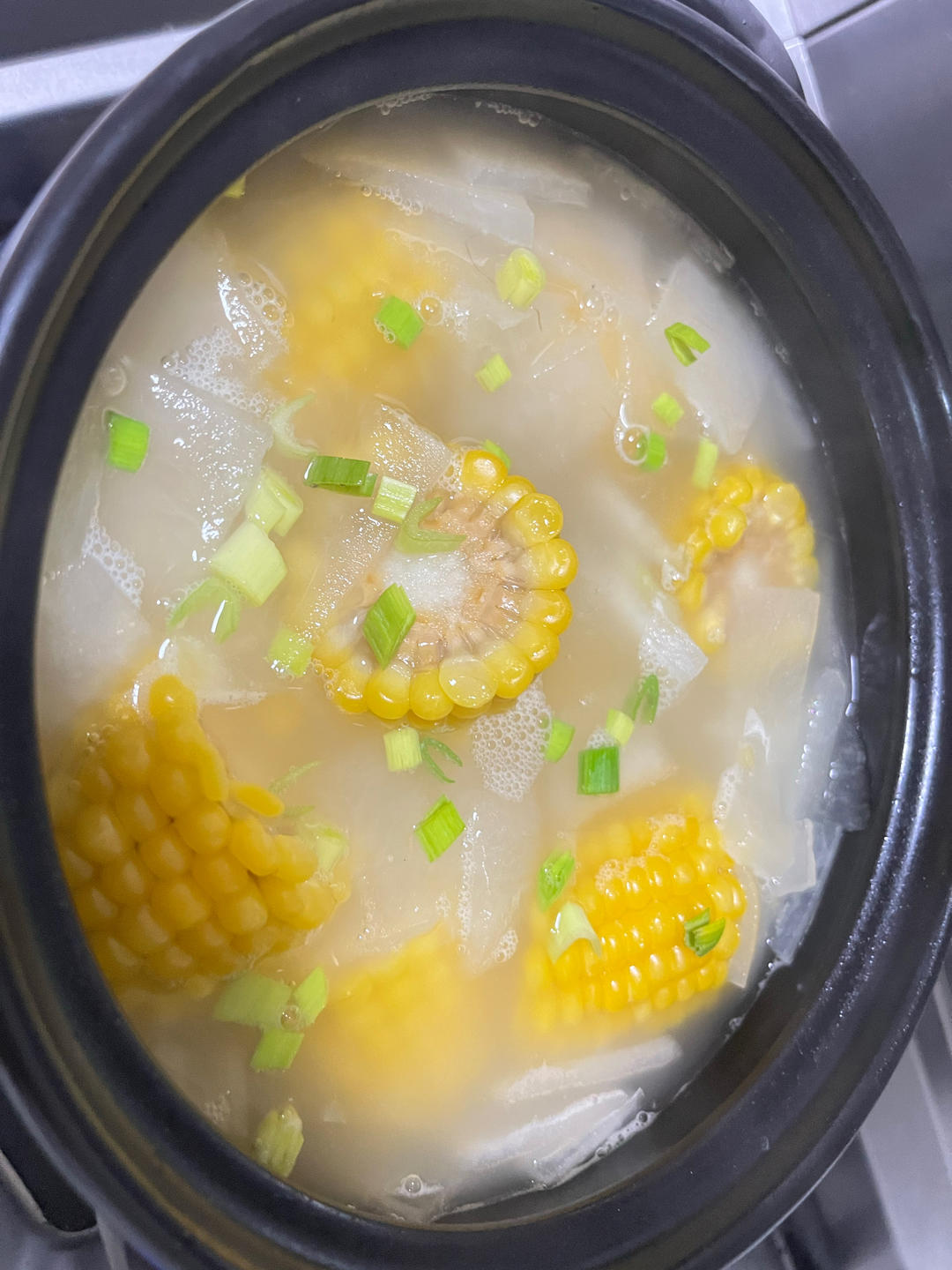 ✨美味减脂汤❗️鲜甜好喝的玉米冬瓜汤