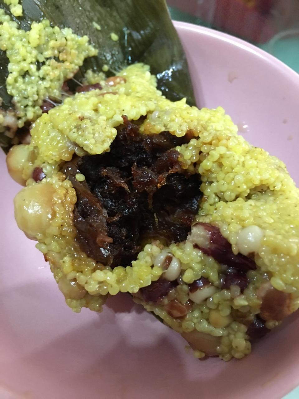 糯黄小米蜜枣粽-加各种豆