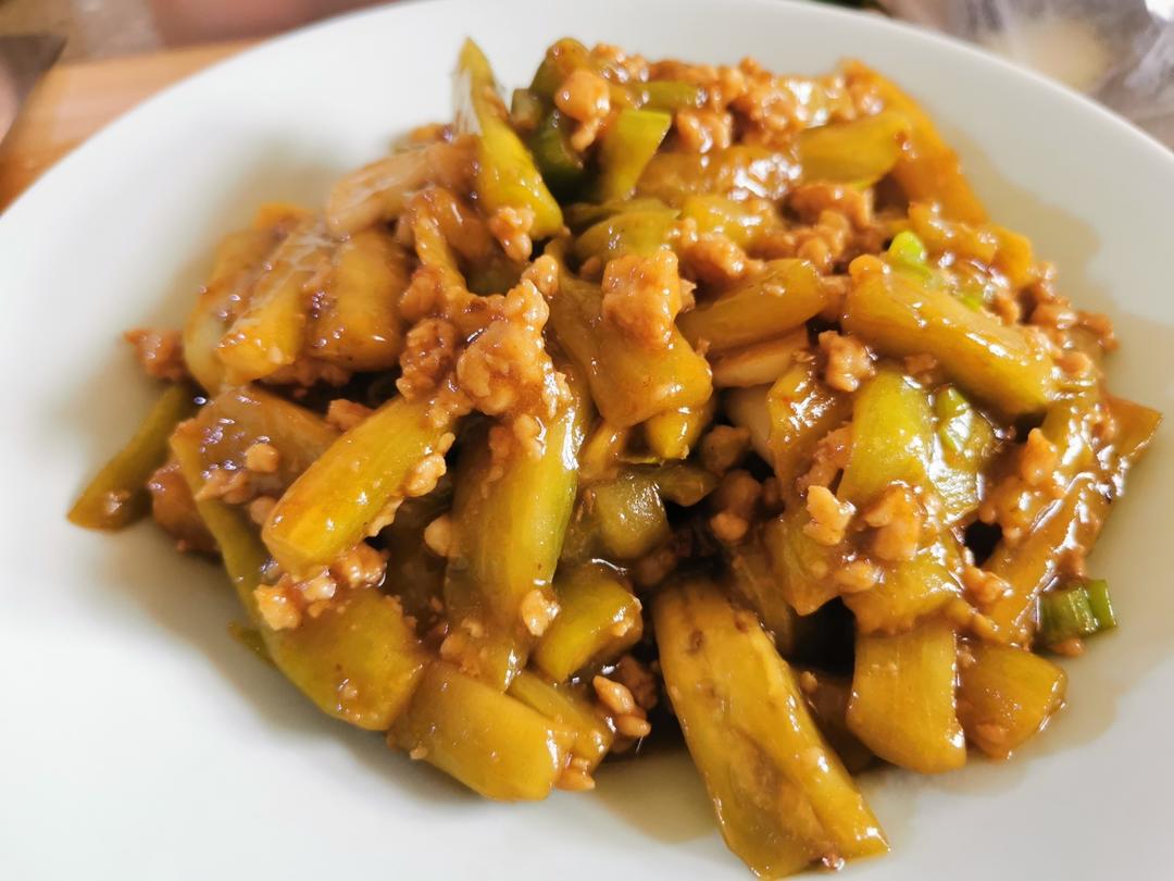 超级下饭酱香味肉末茄子
