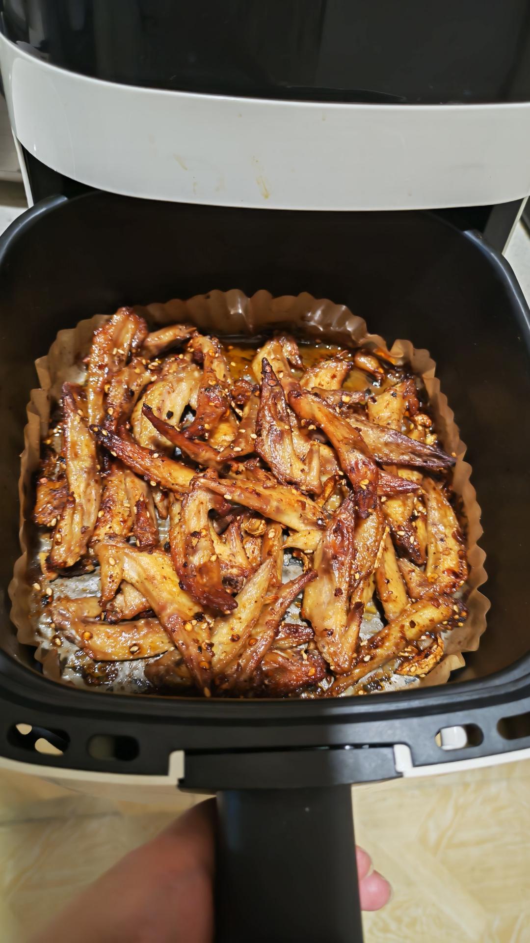 追剧下酒小零食！鸡翅尖！空气炸锅版（不放一滴油）