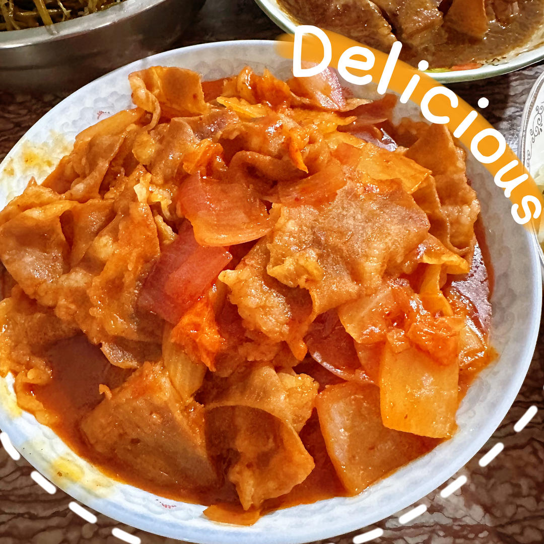 泡菜炒肥牛