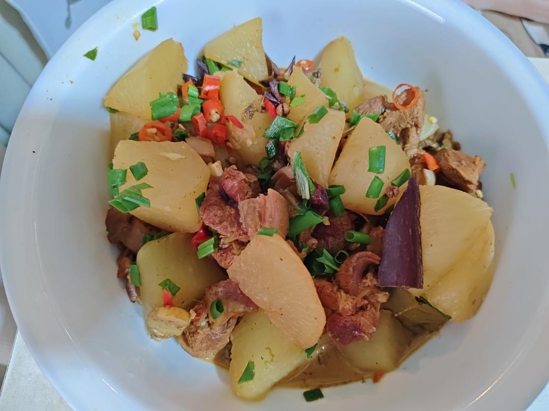 白萝卜炖羊肉