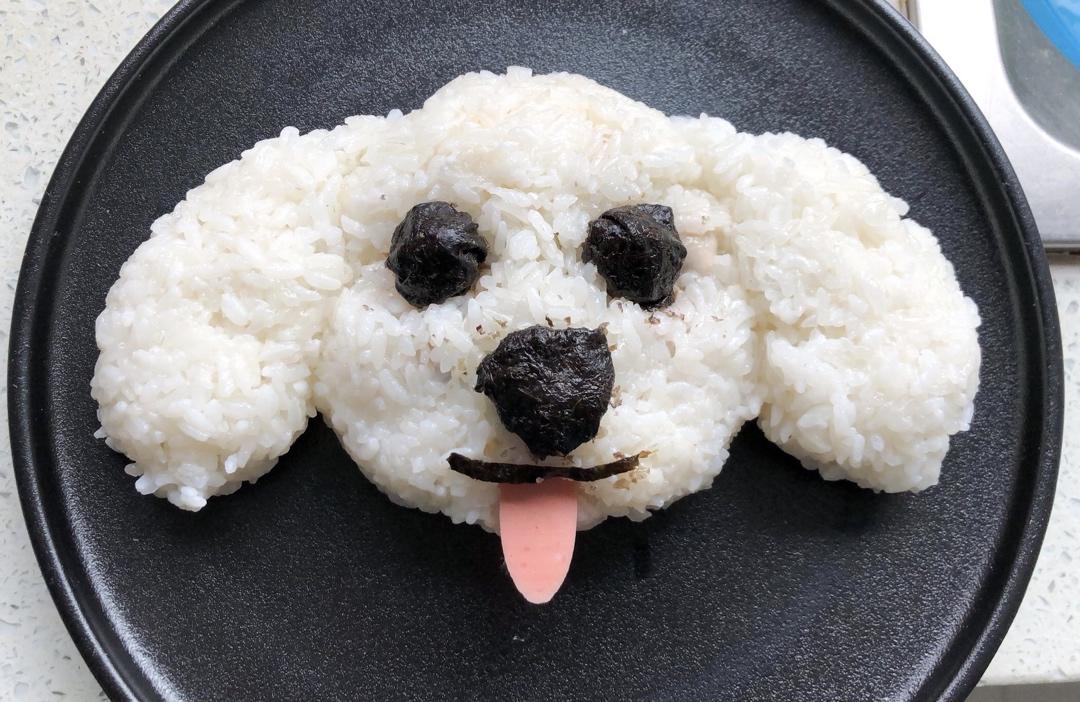 哄娃人气早餐【咸蛋黄肉松饭团】泰迪版-每天都是六一节