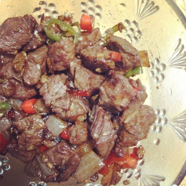 孜然牛肉粒