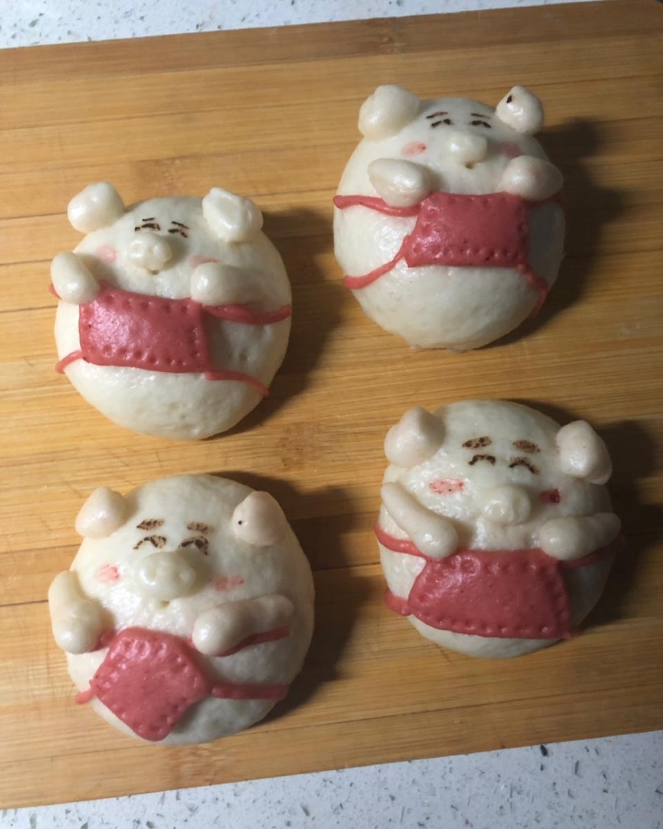 《猪年大吉》卡通馒头