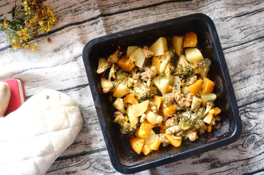 【健康三餐】孜然南瓜蒸鸡胸