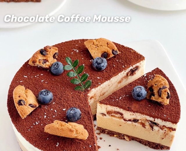 免烤箱·咖啡巧克力芝士蛋糕·零失败甜品