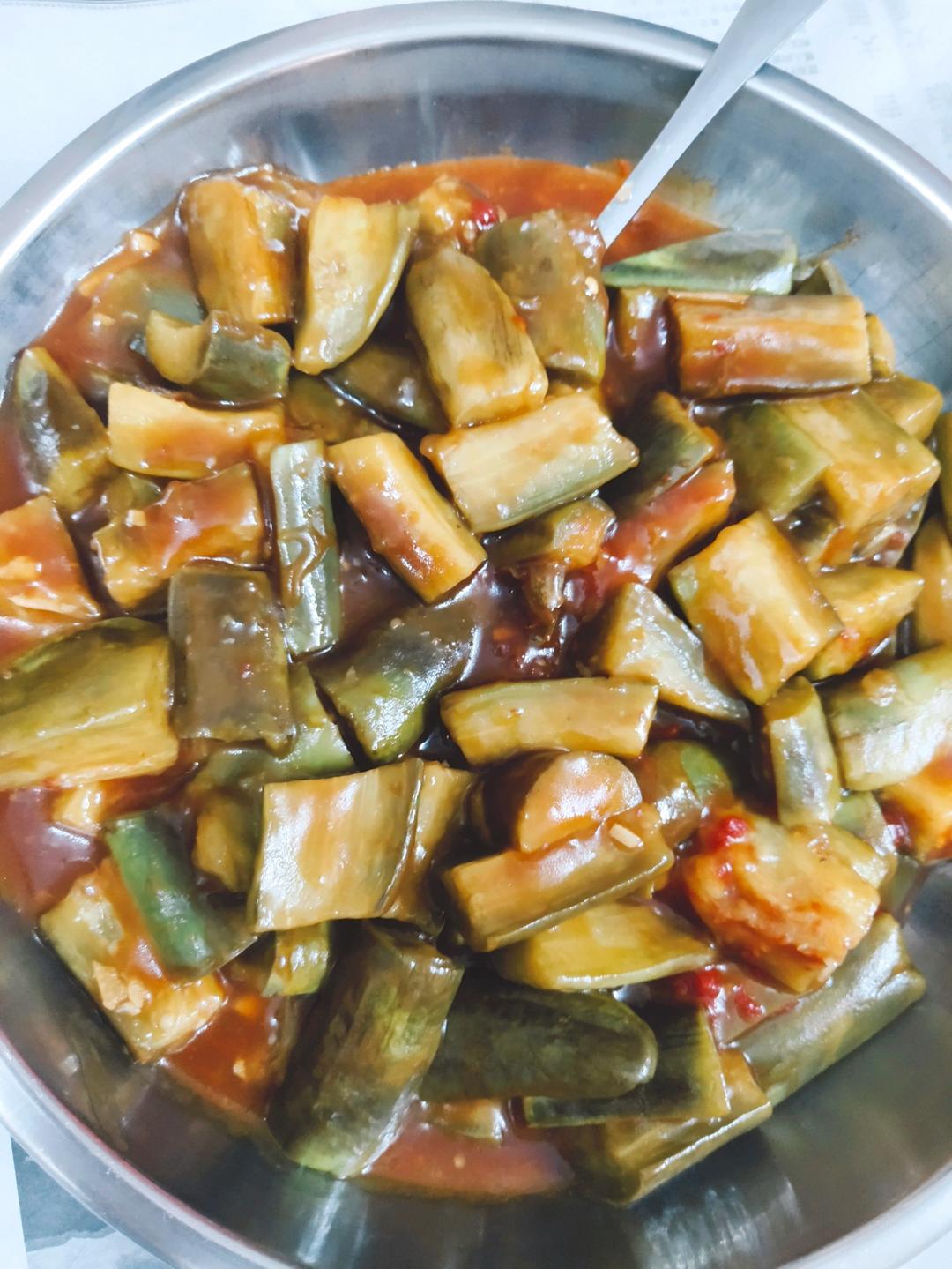 糖醋茄子盖饭❗好吃到流泪一定要试试❗