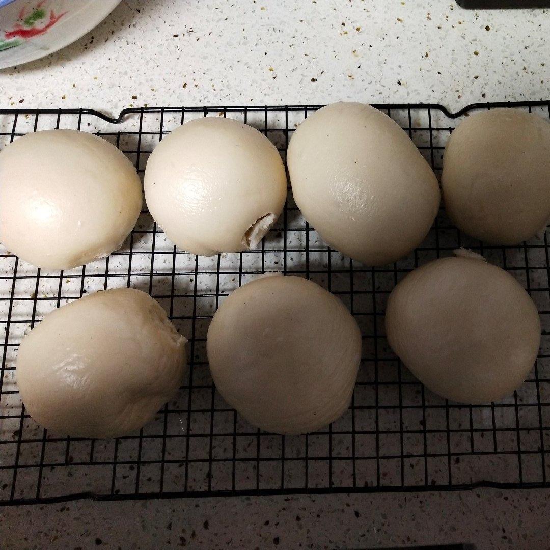 无油无糖山东纯老面馒头不加干酵母一次发酵 紧实有嚼劲 天然酵母面肥酵子带造型视频