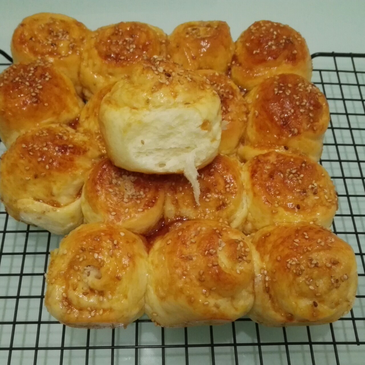 脆底蜂蜜小面包