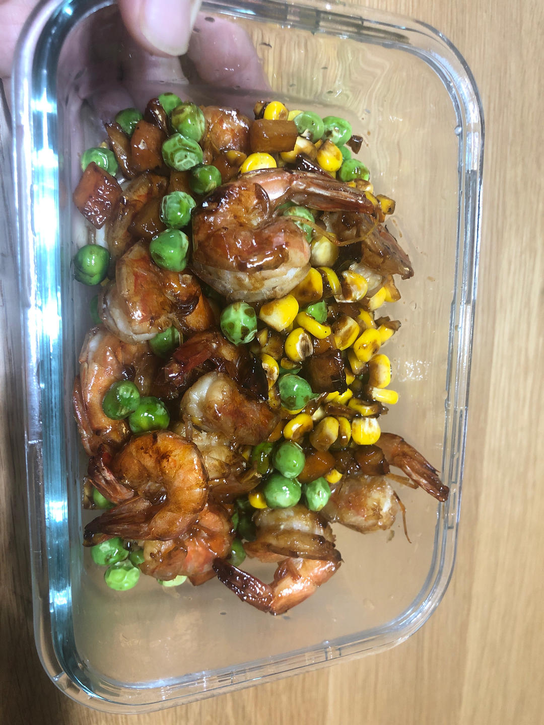 什锦玉米粒虾仁🍤🌽🥕
