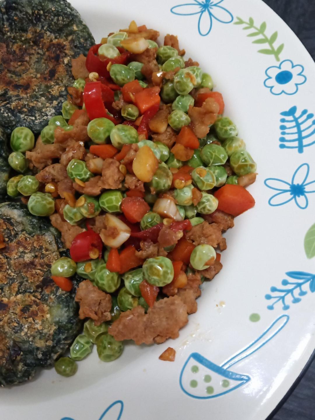 豌豆肉末｜酱香浓郁和清新鲜甜完美融合！