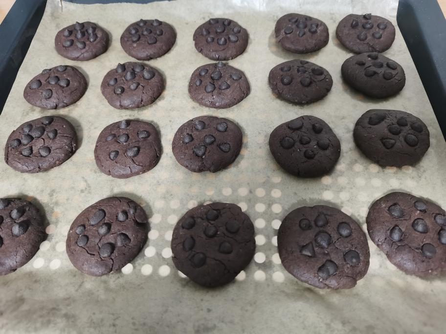 快手植物油版巧克力饼干的做法