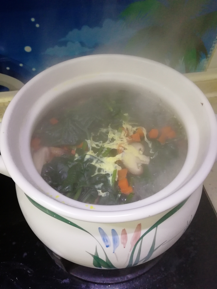 可乐鸡翅配芙蓉蔬菜汤的做法 步骤9
