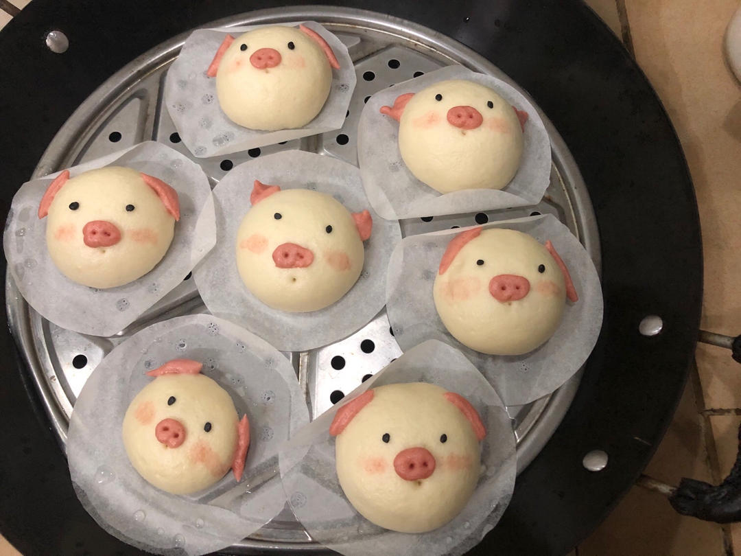 奶黄小猪包
