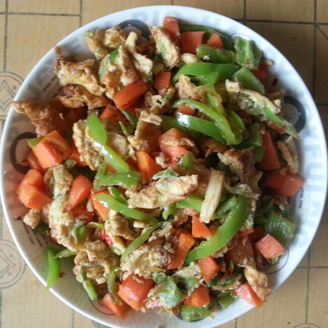 胡萝卜炒鸡蛋