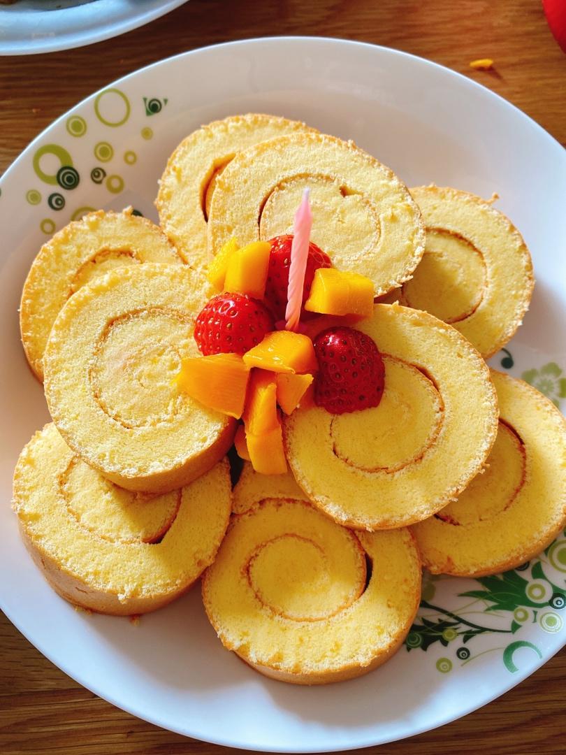 【北鼎品牌公开课】不易裂的戚风蛋糕卷（百香果芒果&芋泥肉松两种口味）