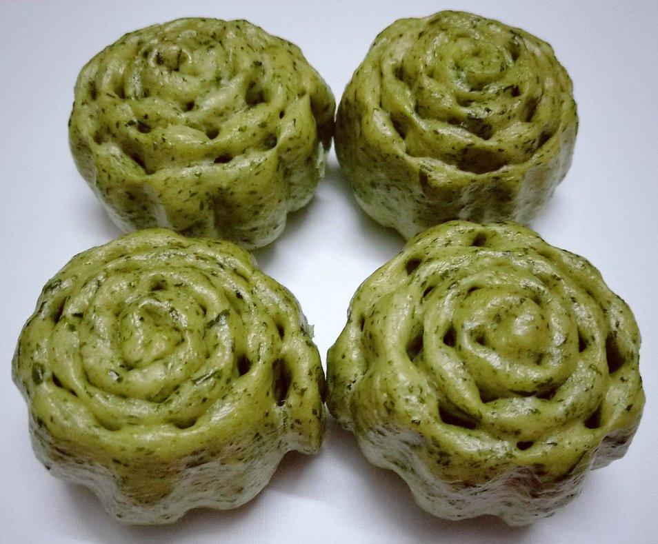 leemomoo做的艾草馒头