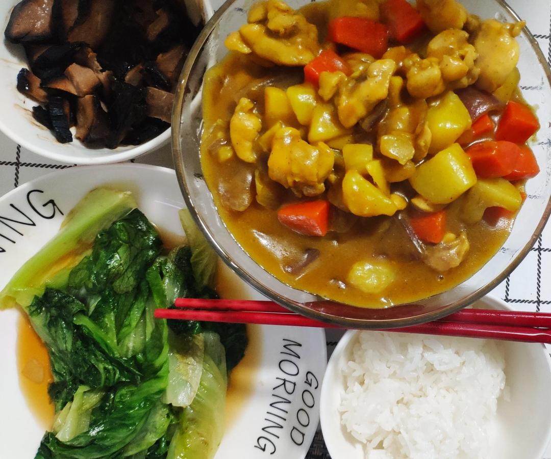 咖喱鸡腿饭