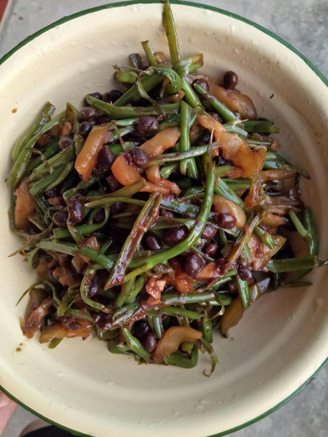 豆豉尖椒空心菜