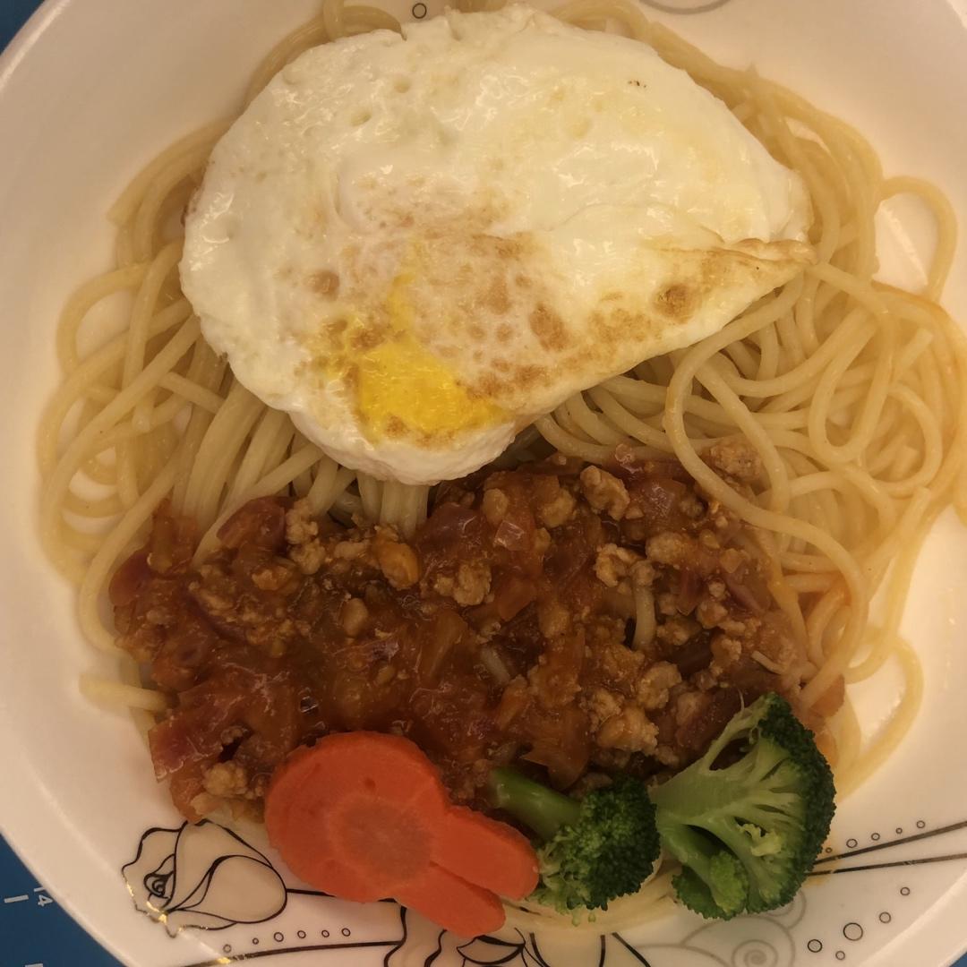 （完胜必胜客的）番茄肉酱意大利面～