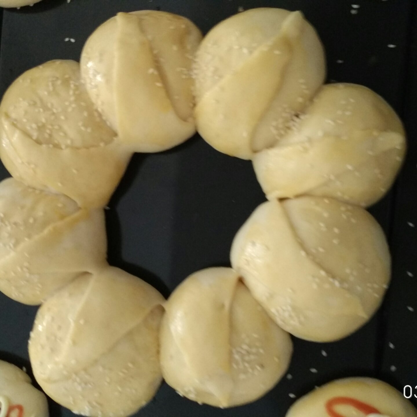 皇冠花朵面包